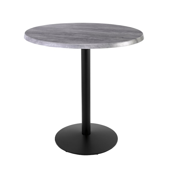 Holland Bar Stool Co 42" Tall In/Outdoor All-Season Table, 36" dia. Greystone Top OD214-2242BWOD36RGryStn - main